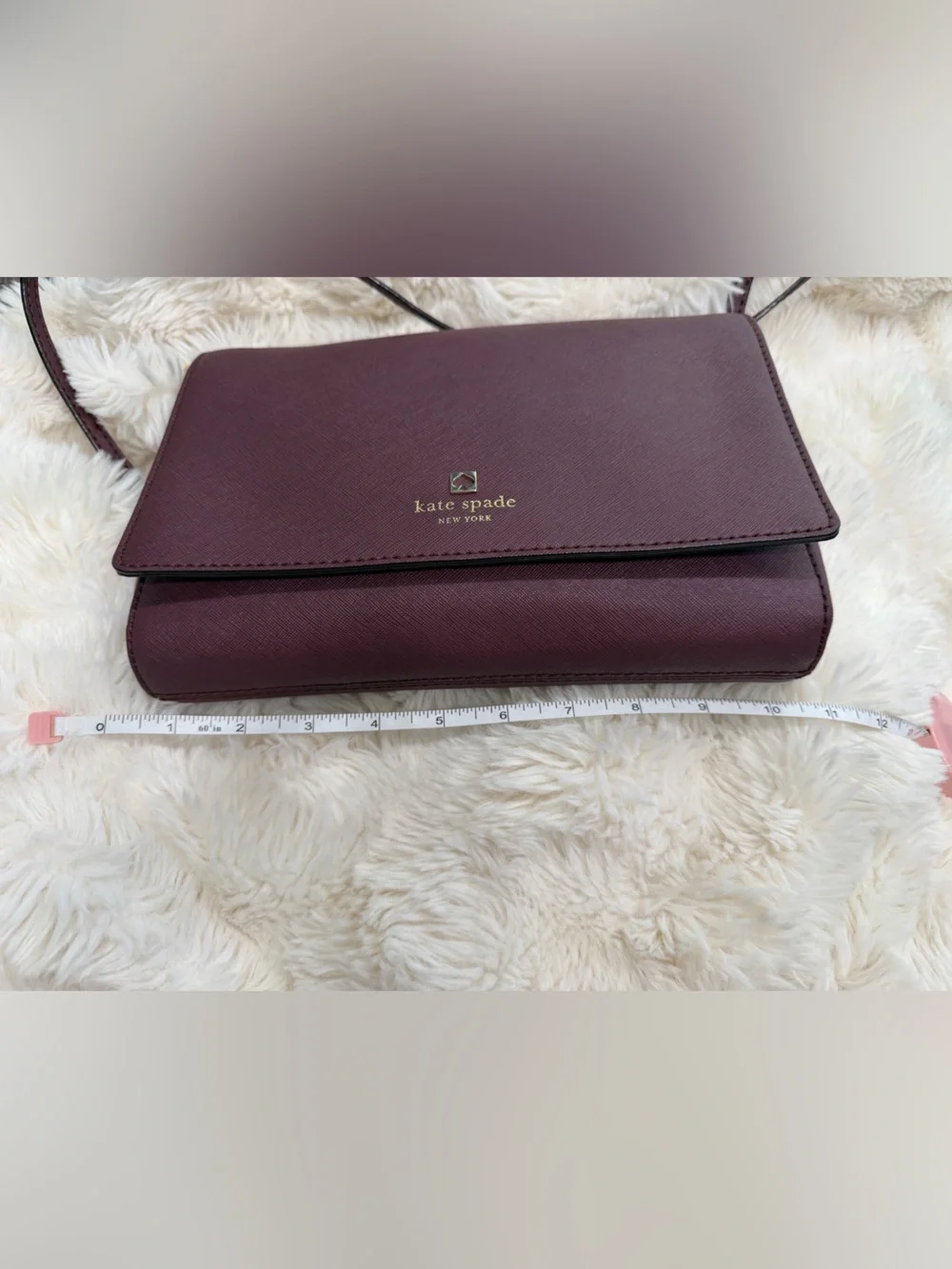 💜NWOT kate spade New York Plum Leather Crossbody Bag
